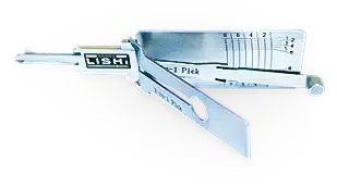 Open autosloten met gespecialiseerde lockpick tools